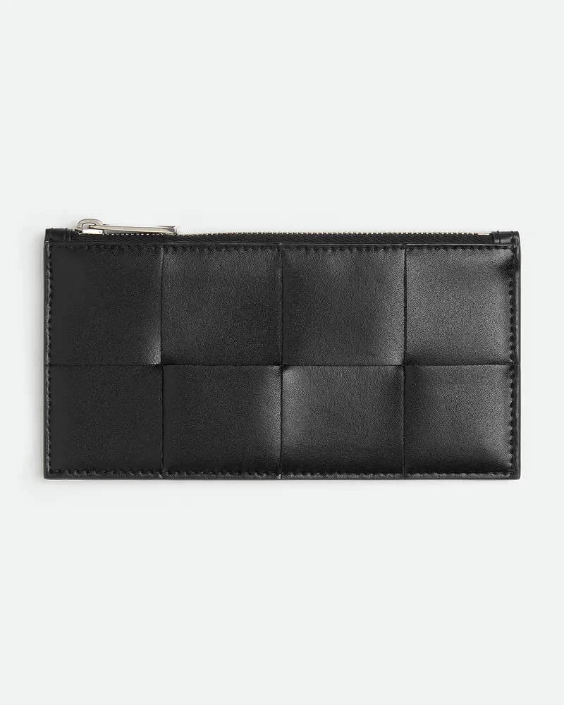 Bottega Veneta Cassette Schs Längliches Portemonnaie Black