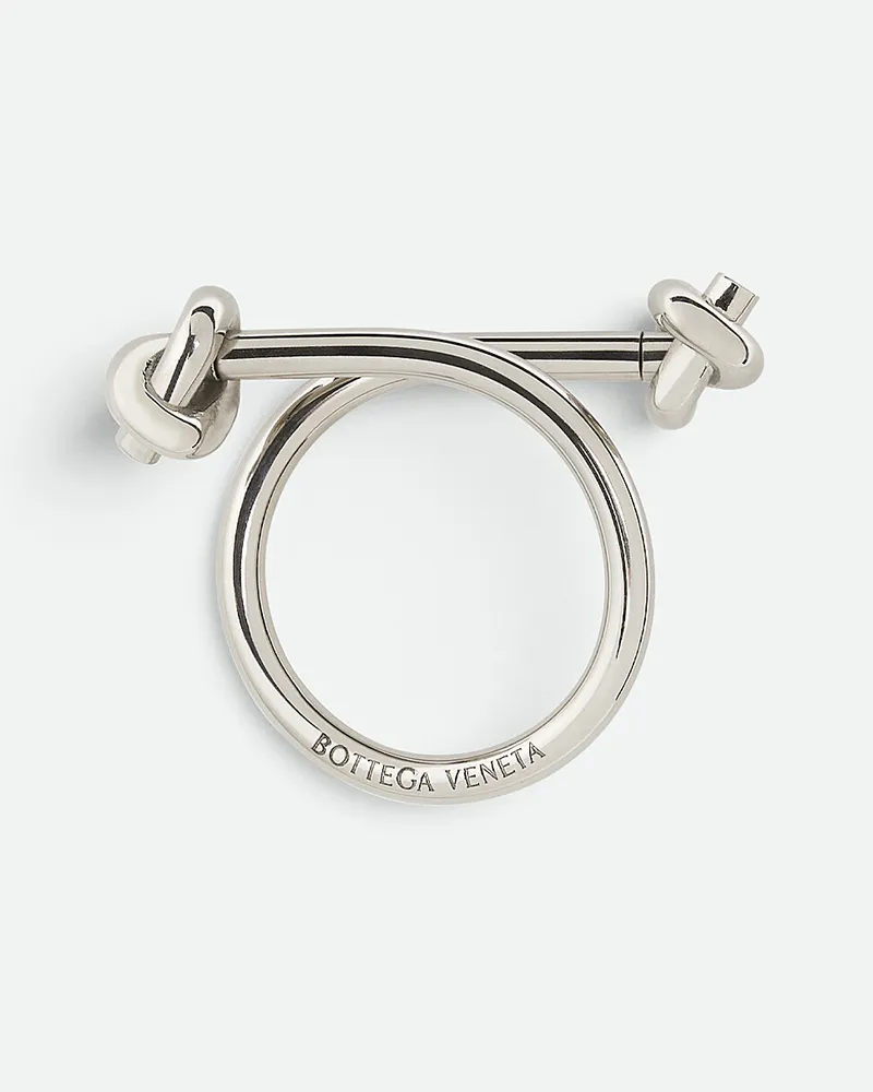 Bottega Veneta Schlüsselanhänger As Metall Silver
