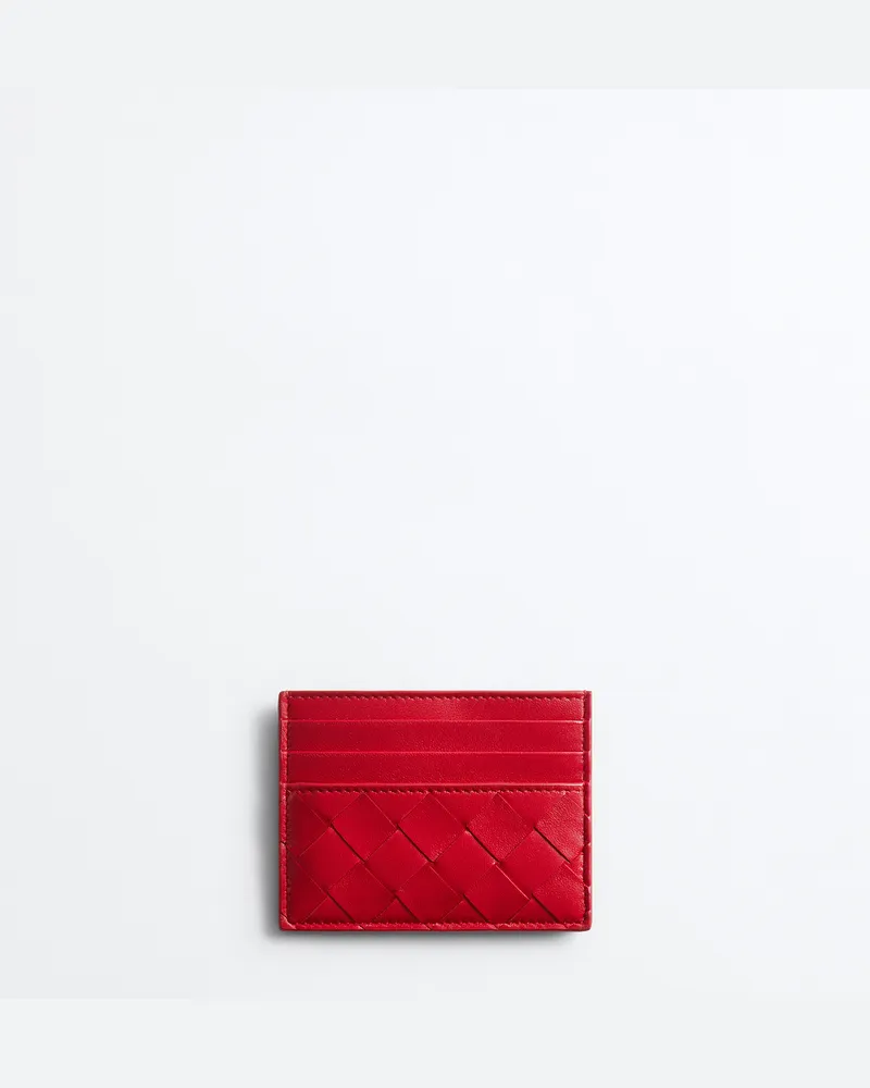 Bottega Veneta Intrecciato Kartenetui-Rot - Damen Rot
