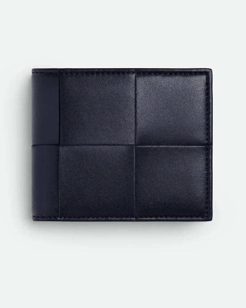 Bottega Veneta Cassette Bi-fold Portemonnaie Mit Münzfach - Blau - Herren Blau