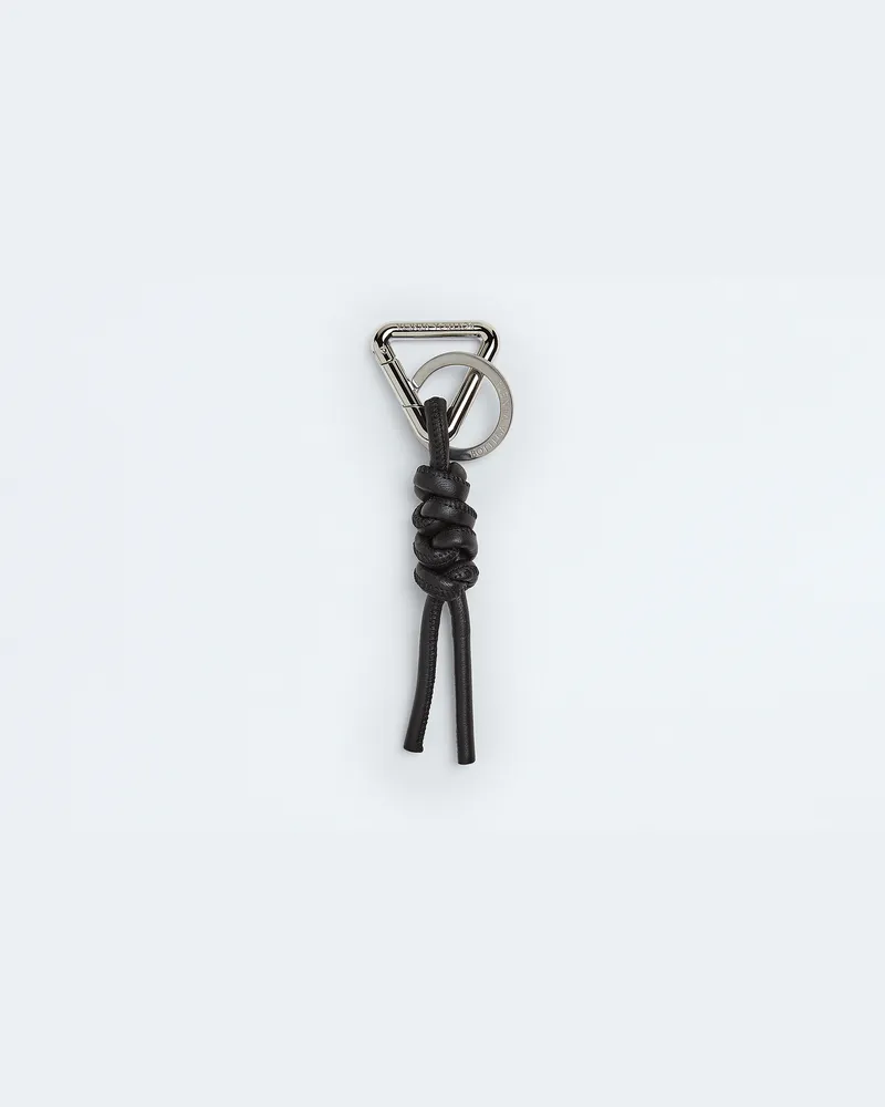 Bottega Veneta Triangle Schlüsselanhänger - Schwarz - Herren - 100% Lammleder Schwarz