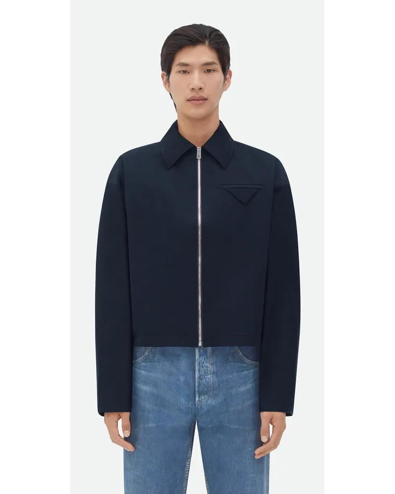Bottega Veneta Kimono-jacke Aus Tech Nylon Dark