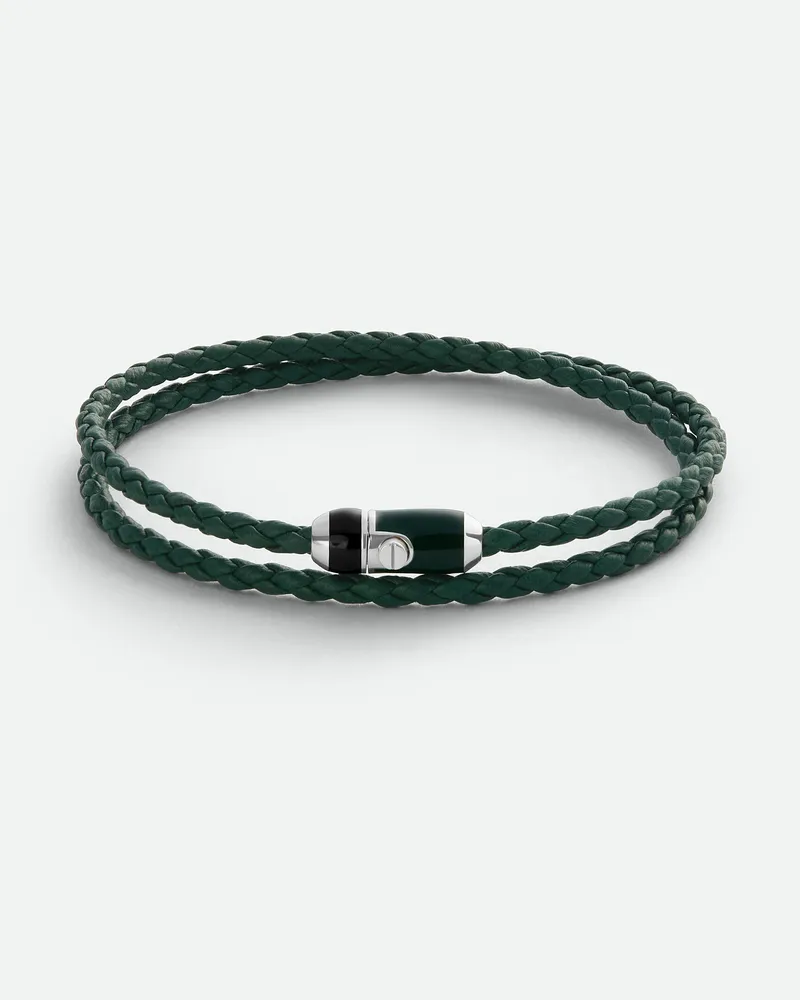 Bottega Veneta Lederarmband - Schwarz - Herren Schwarz