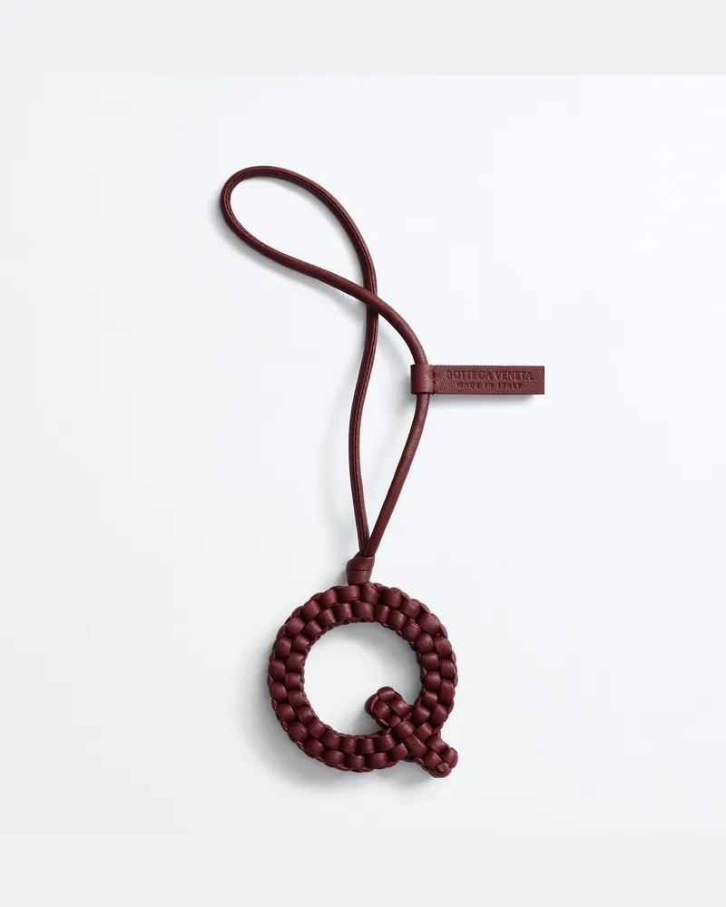 Bottega Veneta Buchstabe Q-Charm-Bordeaux - Unisex Bordeaux