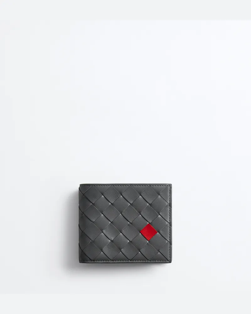 Bottega Veneta Intrecciato Bi-Fold Portemonnaie-Grau - Herren Grau