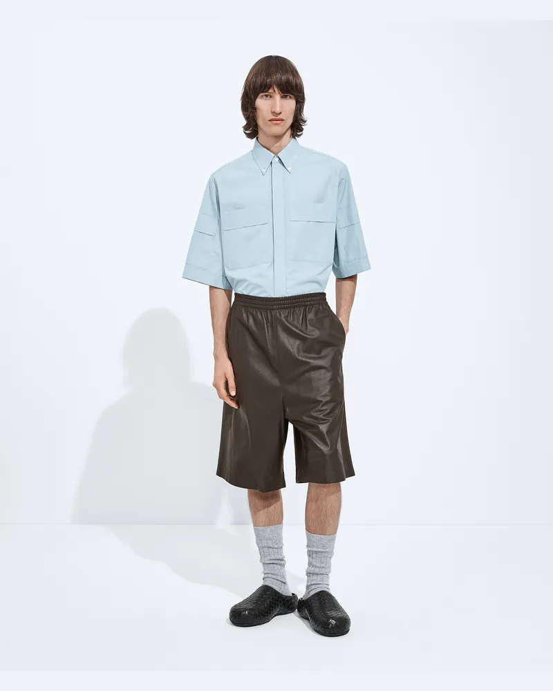 Bottega Veneta Ledershorts-Braun - Herren Braun