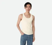 Gerippte Tanktop Au Kompaktem Baumwolljerey