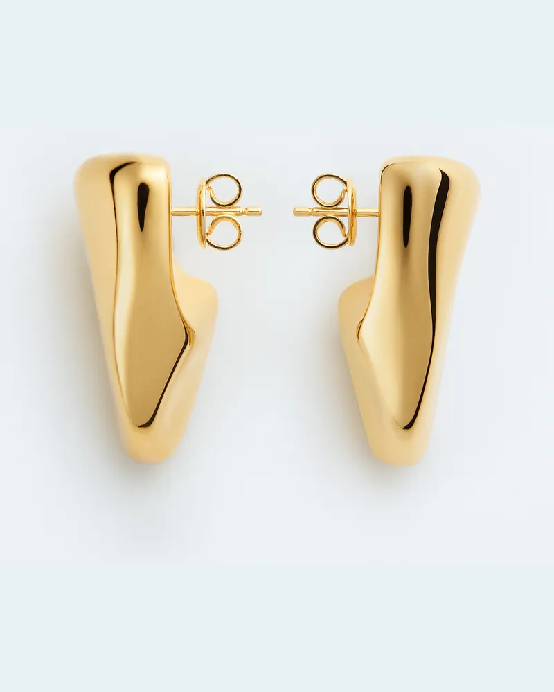 Bottega Veneta Kleine Prisma Ohrringe-Gold - Damen Gold