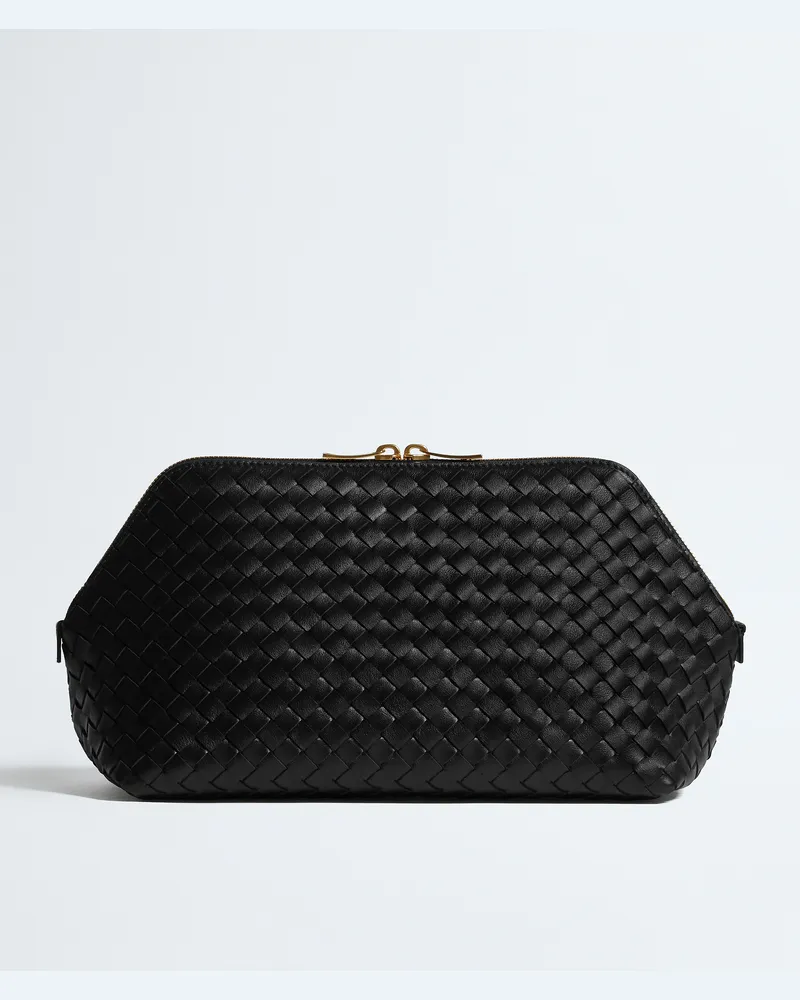 Bottega Veneta Große Kosmetiktasche-Schwarz - Unisex Schwarz