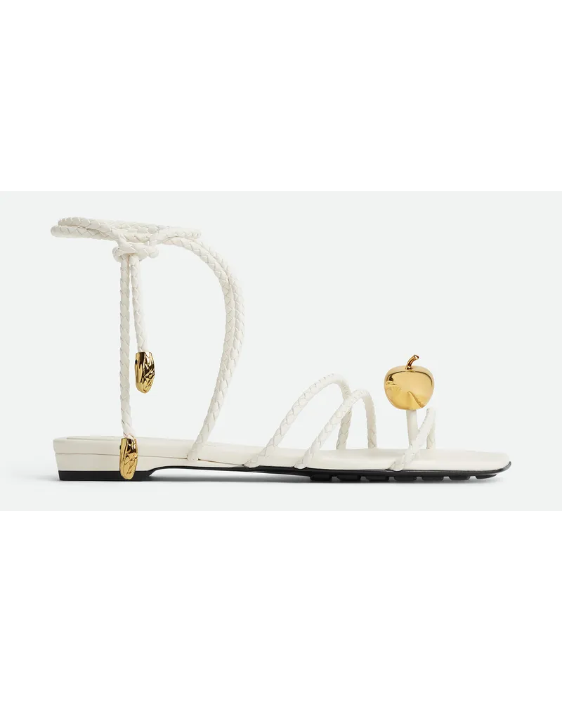 Bottega Veneta Adam Flache Sandalen White