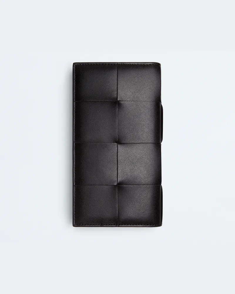 Bottega Veneta Cassette Längliches Portemonnaie - Schwarz - Herren - 100% Kalbsleder Schwarz