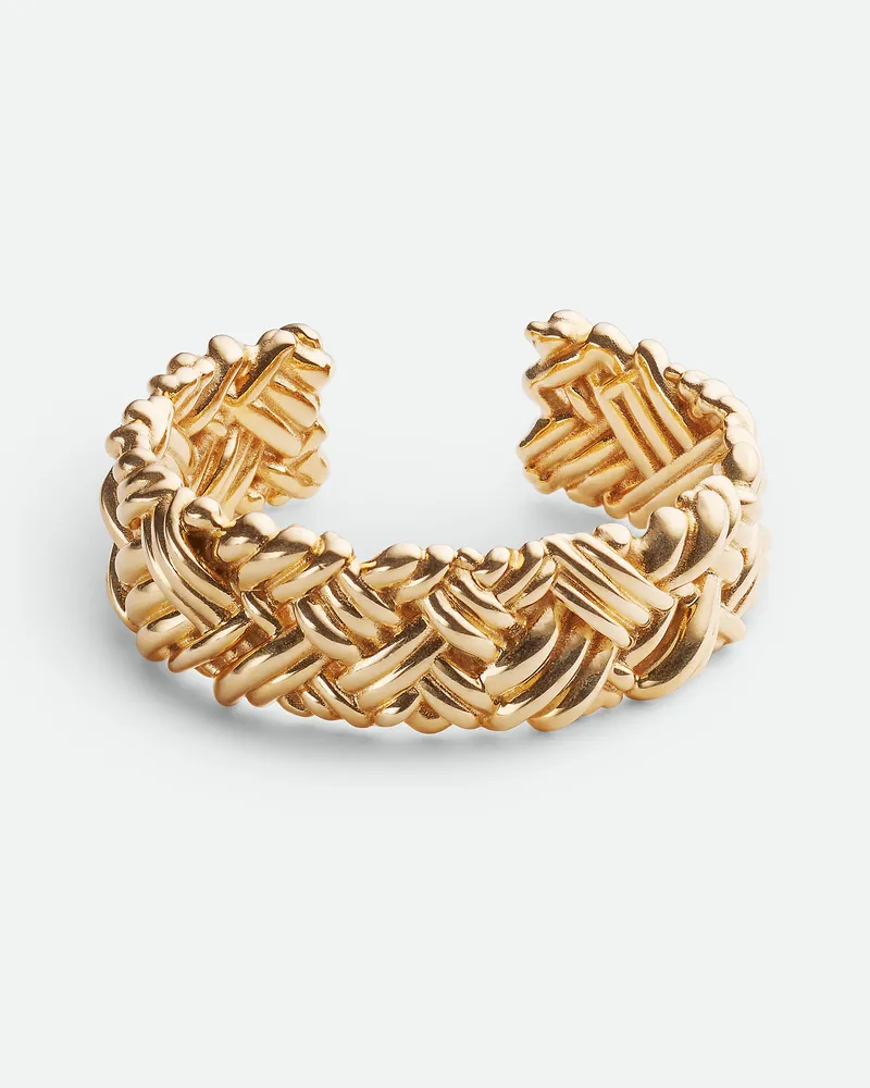 Bottega Veneta Großer Intreccio Armreif - Gelb - Damen Gelb