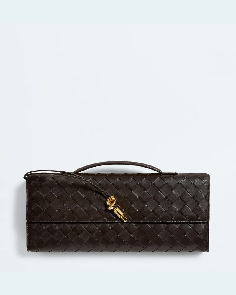 Bottega Veneta Andiamo Clutch - Braun - Damen - 100 % Lammleder Braun