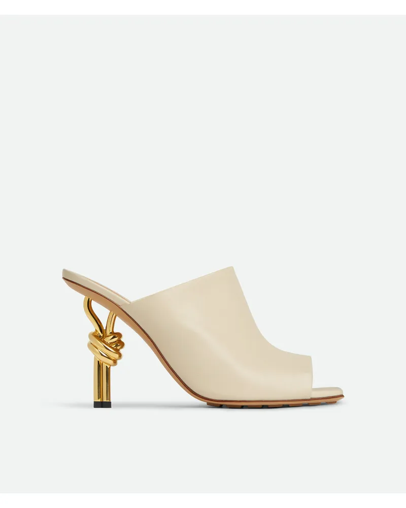 Bottega Veneta Knot Mules - Weiss - Damen 100% Lammleder Weiss