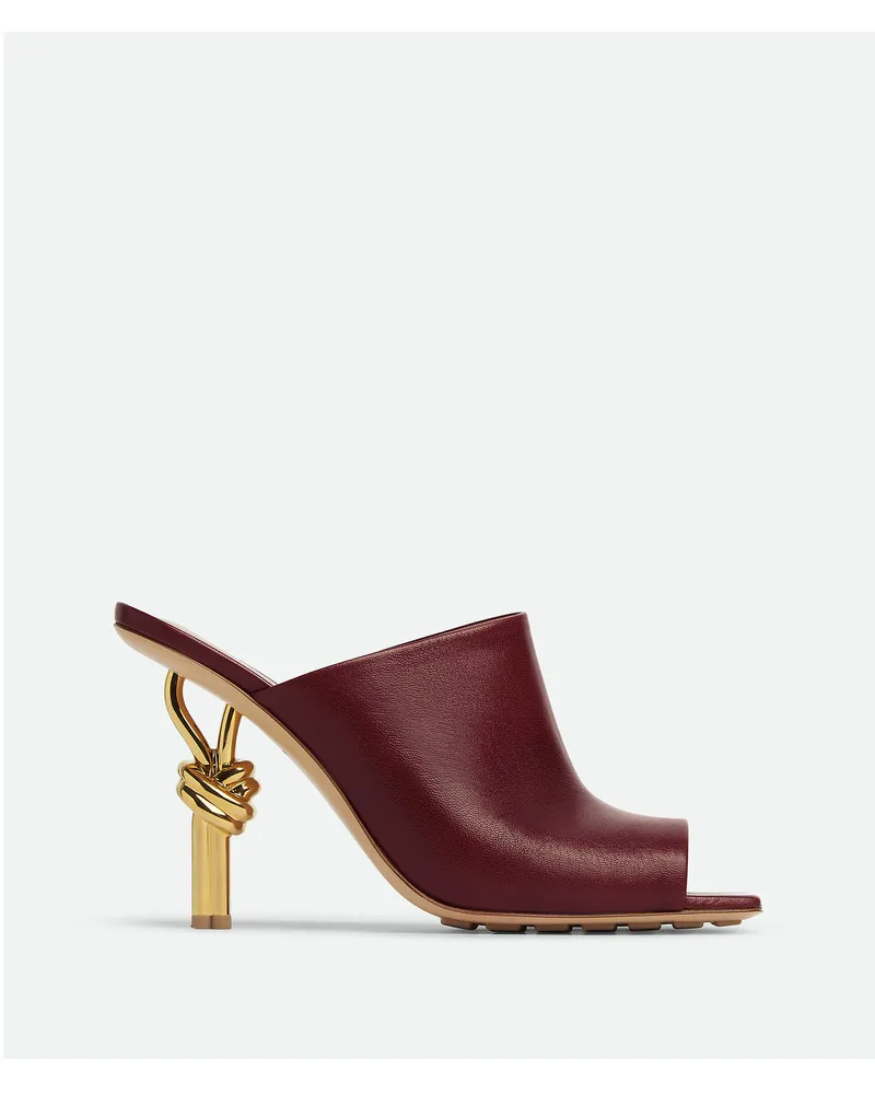 Bottega Veneta Knot Mules Merlot