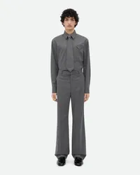 Bottega Veneta Hose Aus Leichtem Wollflanell Grey