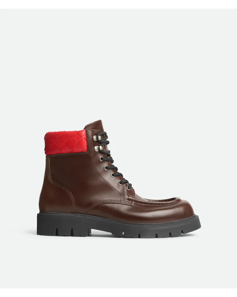 Bottega Veneta Haddock Schnürstiefel - Braun - Herren 100 % Kalbsleder Braun