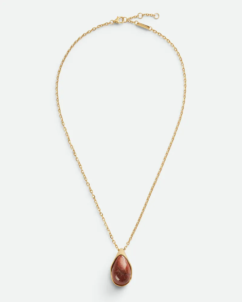 Bottega Veneta Drop Marmor Halskette Mit Anhänger - Rot - Damen Rot