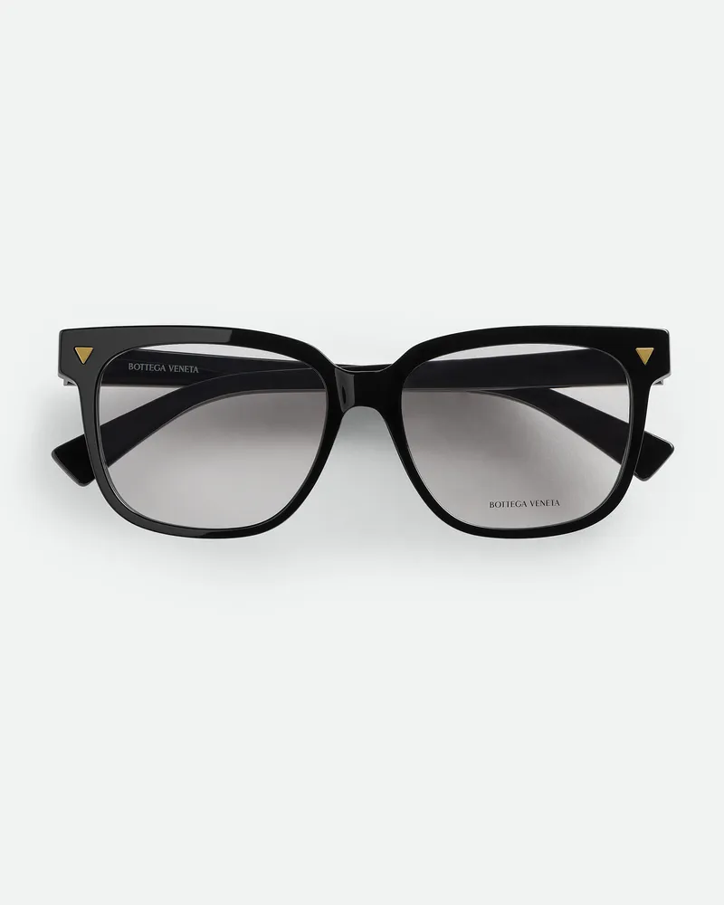 Bottega Veneta Quadratische Soft Recycled Acetate Brille - Schwarz - Damen Schwarz