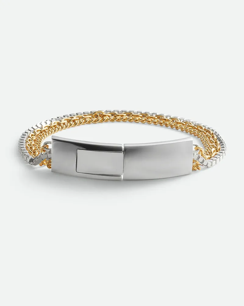 Bottega Veneta Detail Chain Armband Silver