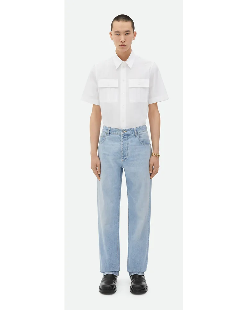 Bottega Veneta Hell Gebleichte Jeans Mit Geradem Bein Light