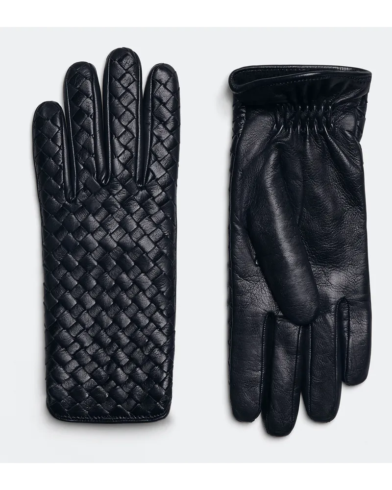 Bottega Veneta Handschuhe Aus Intrecciato Leder Abyss