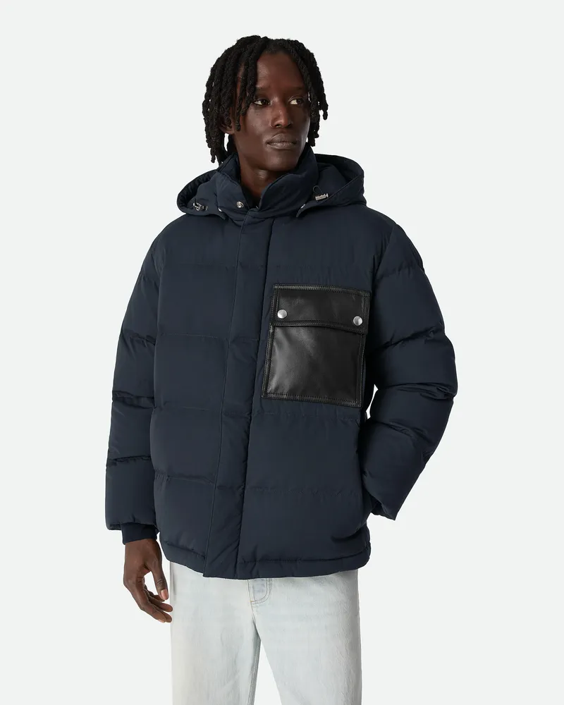 Bottega Veneta Steppjacke Aus Technischer Baumwolle - Blau - Herren Baumwolle & Polyamid Blau