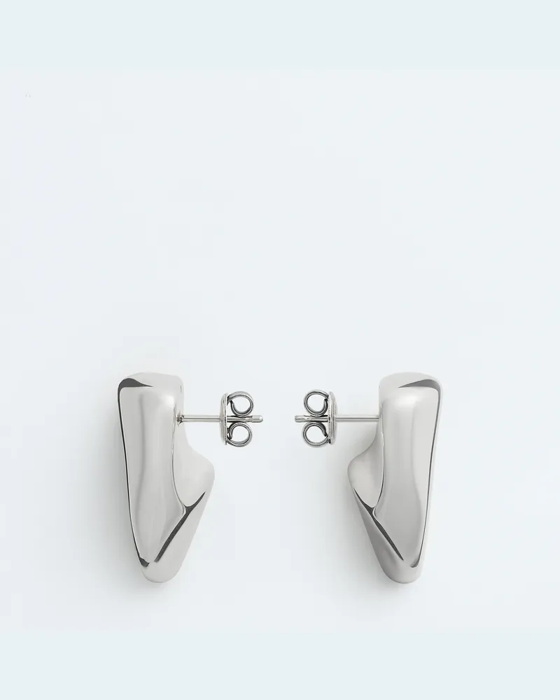 Bottega Veneta Kleine Prisma Ohrringe - Silber - Damen - 100 % Sterlingsilber Silber