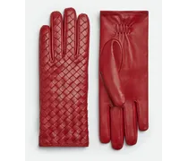 Handschuhe Aus Intrecciato Leder