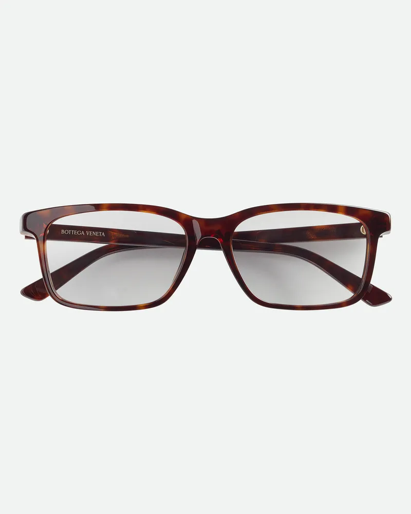 Bottega Veneta Rechteckige Classic Brille - Braun - Unisex Braun