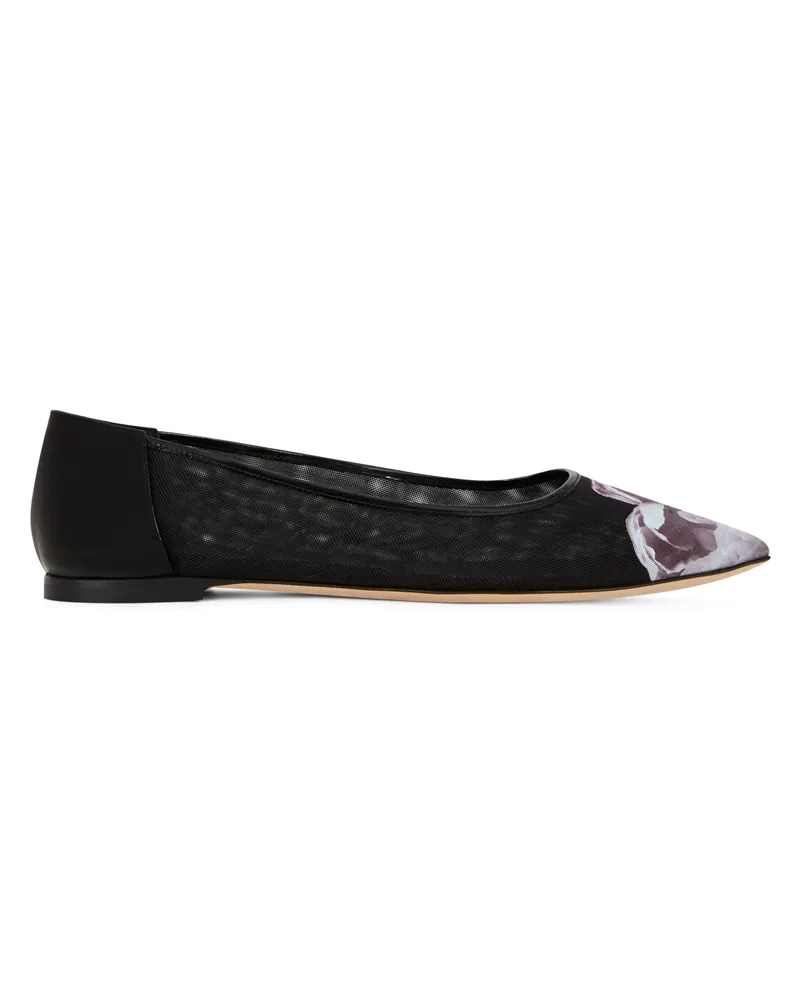 Giuseppe Zanotti FOREVER BLOOM Flats Black