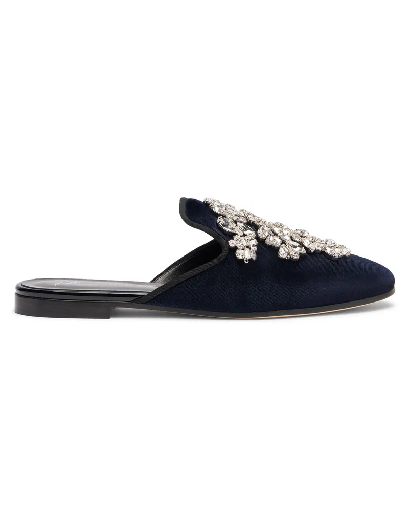 Giuseppe Zanotti ELSA CRYSTAL Flats Blue
