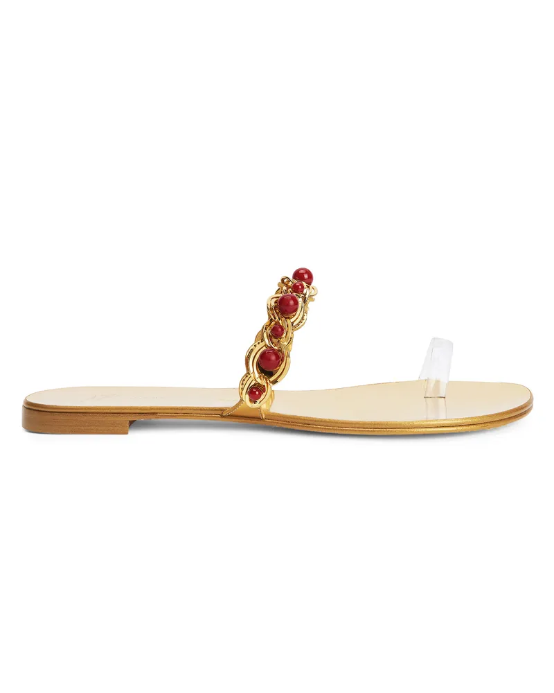 Giuseppe Zanotti MARGUERITHE FLAT Flats Gold