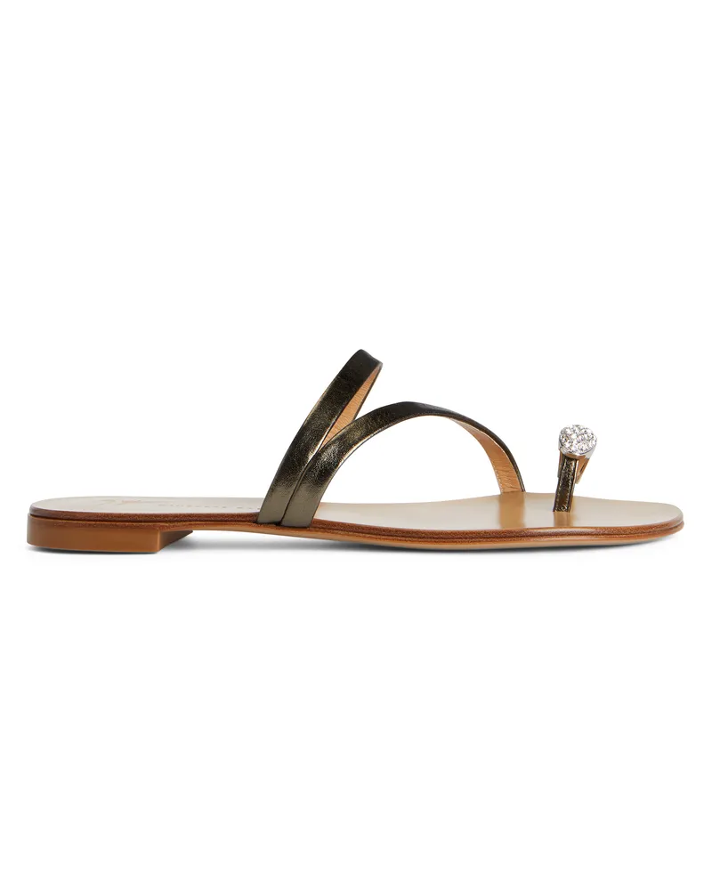 Giuseppe Zanotti HILLARY RING Flip-Flops Grey