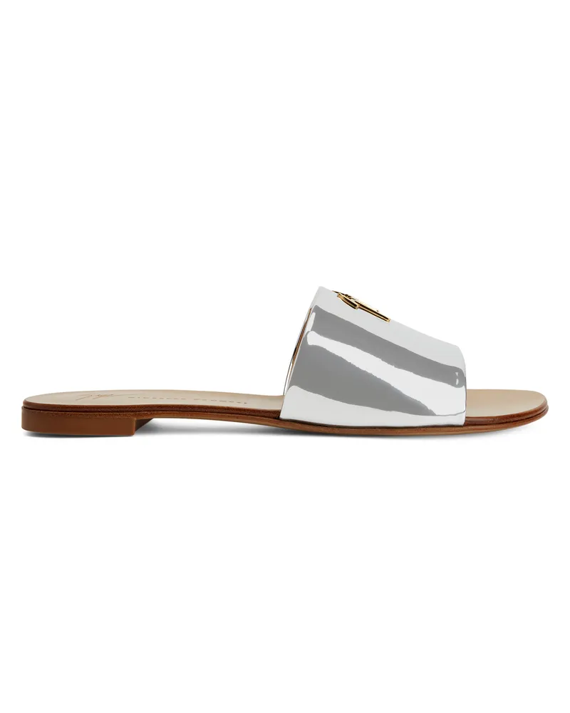Giuseppe Zanotti SHIRLEY Flats Silver