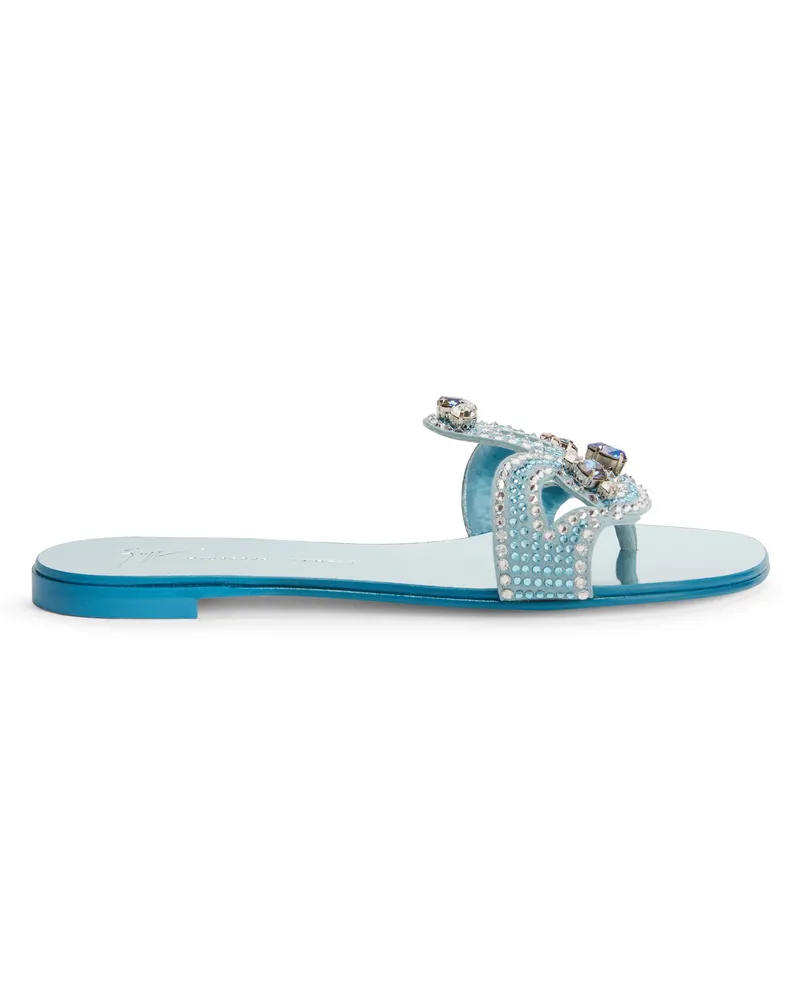 Giuseppe Zanotti TURCHESITE Flats Blue