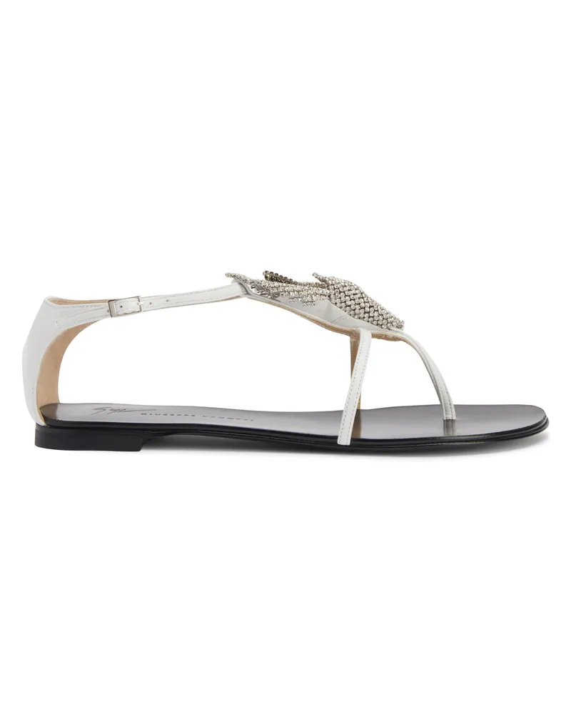 Giuseppe Zanotti CALLA FLOWER Flats White