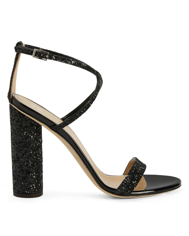 Giuseppe Zanotti TARA GLITTER Sandals Black