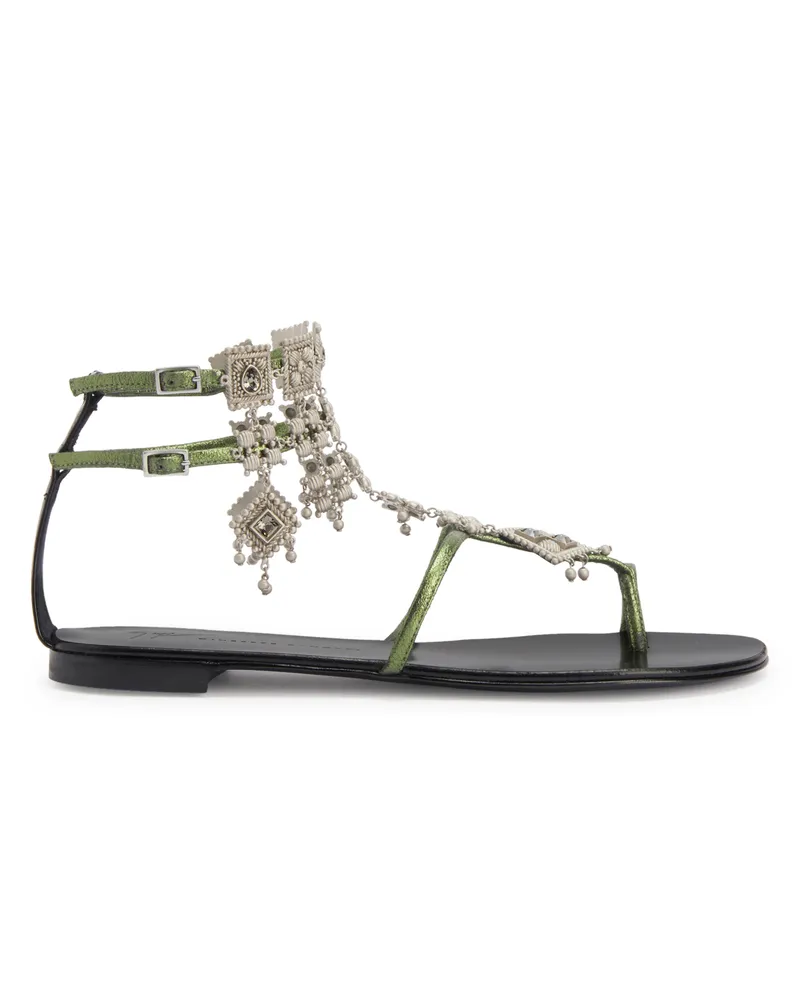 Giuseppe Zanotti AMIRA Flats Green