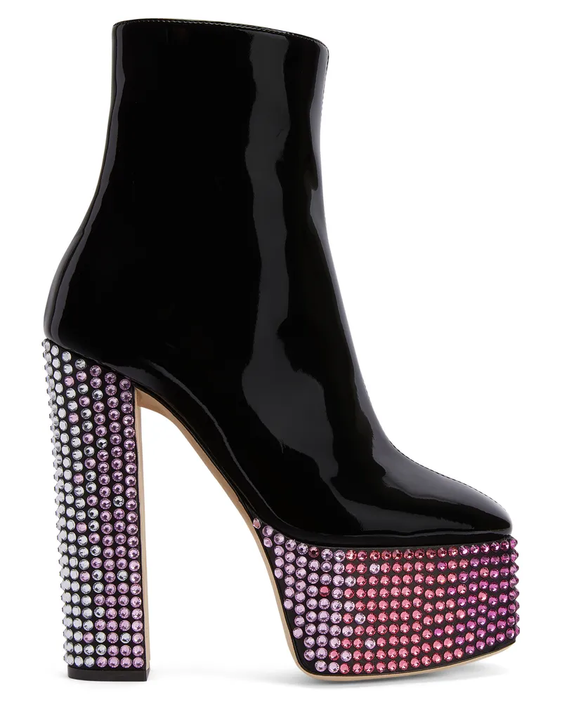 Giuseppe Zanotti MORGANA STRASS Platforms Black