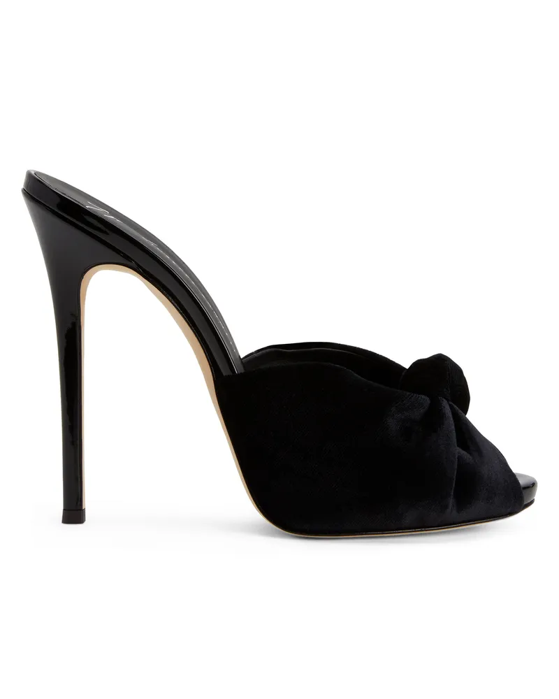 Giuseppe Zanotti BRIDGET VELVET Sandals Black