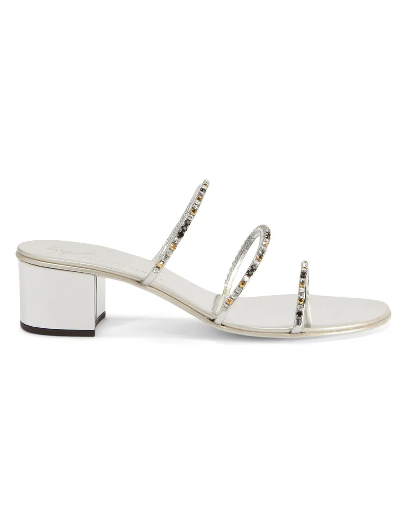 Giuseppe Zanotti DARK COLORFUL Sandals Silver