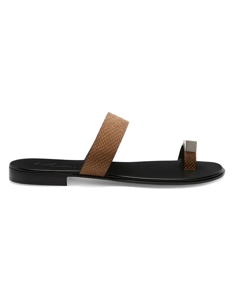 Giuseppe Zanotti BARDACK Flip-Flops Brown