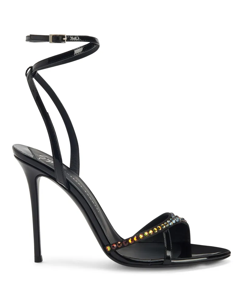 Giuseppe Zanotti MOUNAGE CRYSTAL Sandals Black