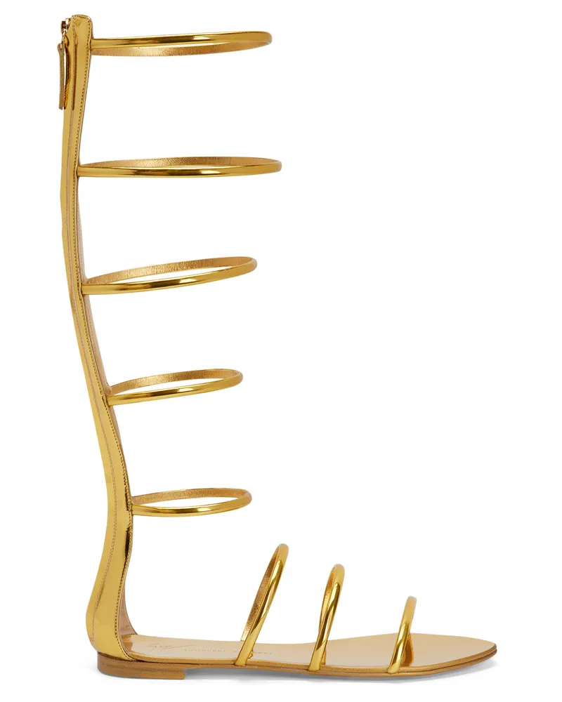 Giuseppe Zanotti SUPER INTRIIGO Flats Gold