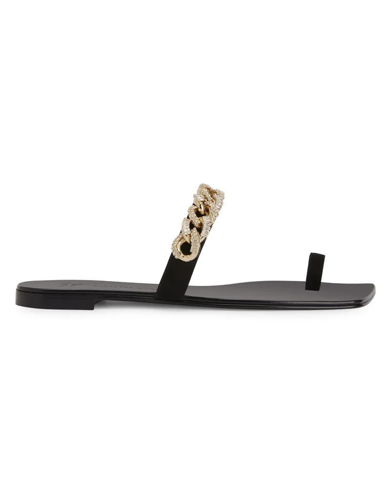 Giuseppe Zanotti BERENICEE CHAIN Flats Black