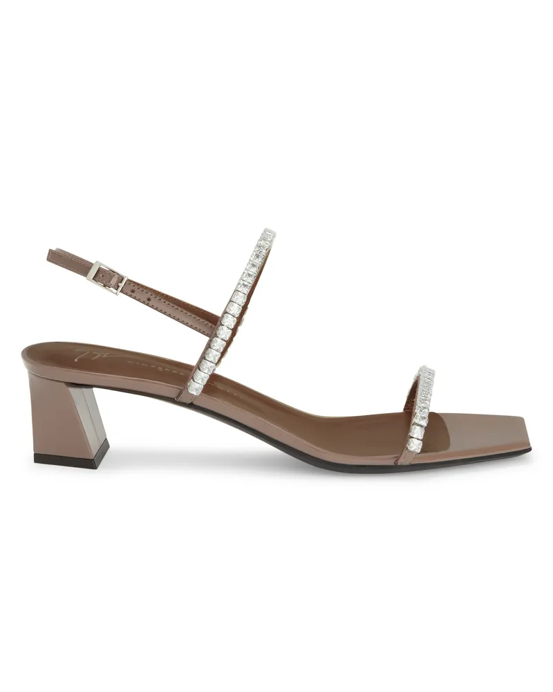 Giuseppe Zanotti VALENTIINE CRYSTAL 45 Sandals Grey
