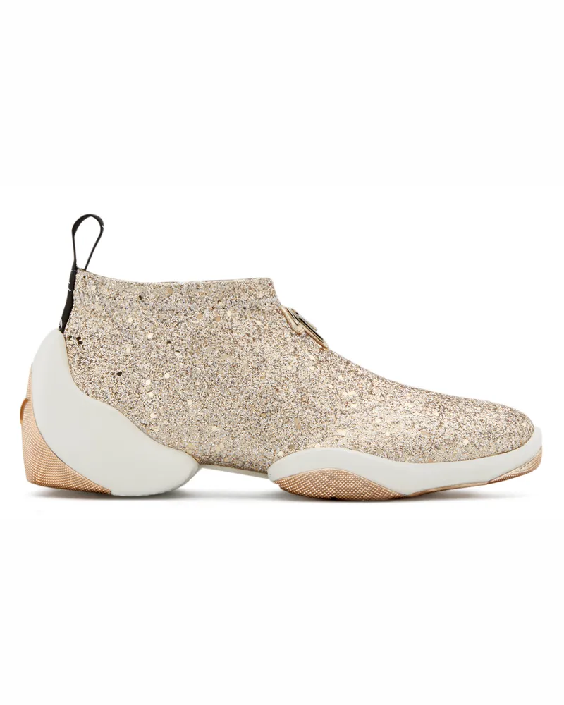 Giuseppe Zanotti GLITTER JUMP Mid top sneakers Beige