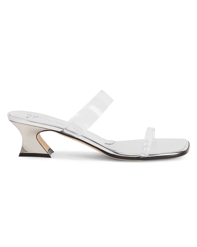 Giuseppe Zanotti AUDE PLEXI Sandals Silver