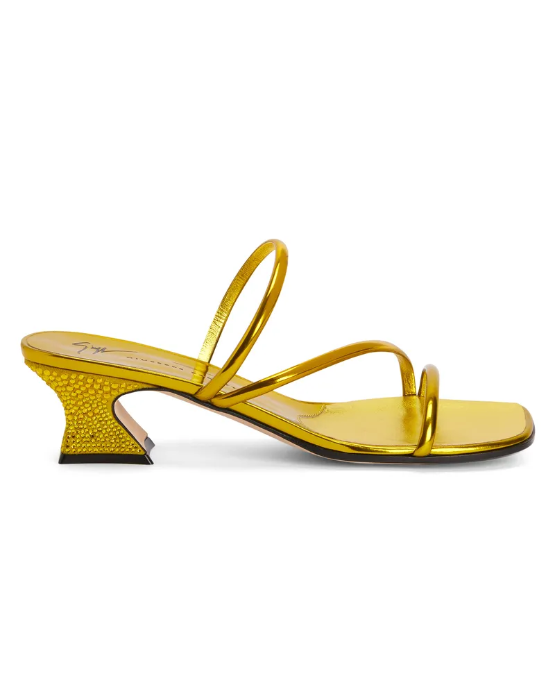 Giuseppe Zanotti AUDE STRASS Sandals Yellow